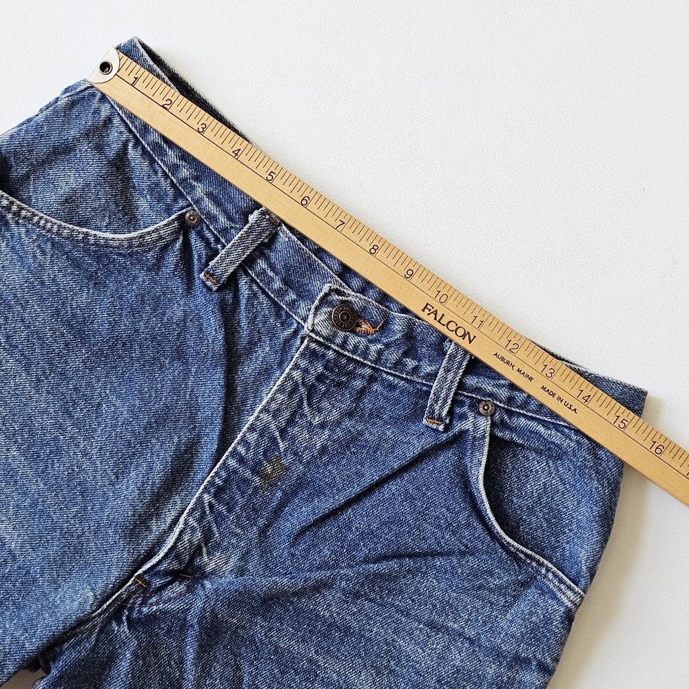 Vintage 90s Gap Denim Cut Off Shorts High Rise 30” Waist Size M Blue Jean - Picture 10 of 14